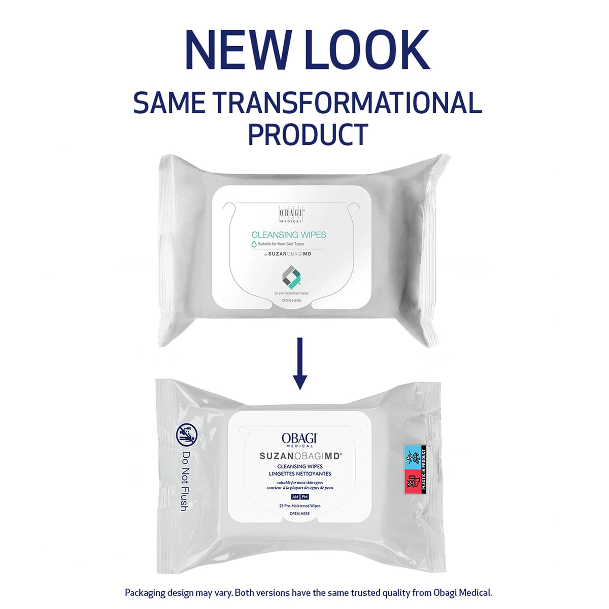 Obagi Medical textured wipe close-up displaying gentle exfoliation and cleansing