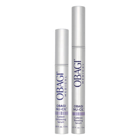 Obagi Nu-Cil front packaging showing both lash and brow serums for convenient routine