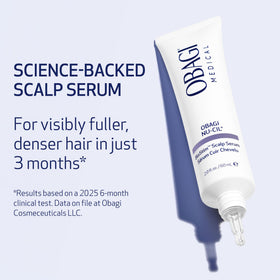 Obagi Medical serum texture close-up highlighting lightweight, fast-absorbing formula