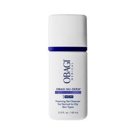 Obagi Medical front tube showing travel-size cleanser, easy packing benefit