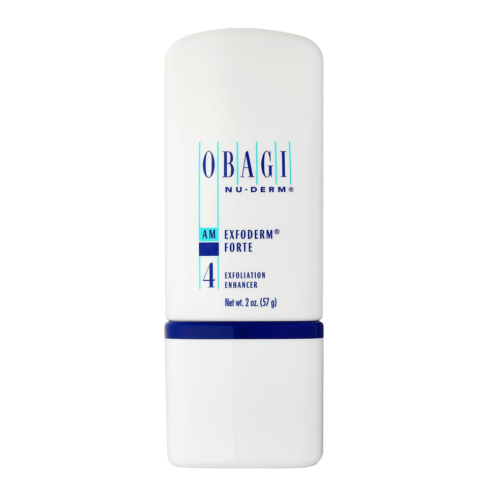 Obagi Medical front packaging showing compact 2 oz bottle and clear label benefit