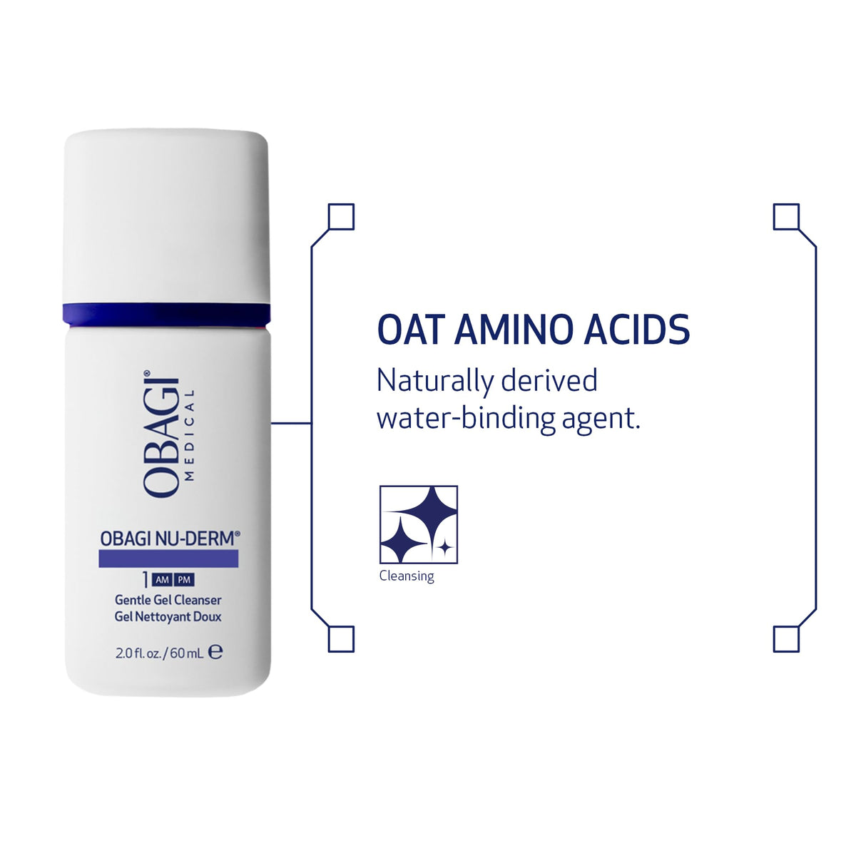 Hand holding Obagi Nu-Derm 2 oz tube demonstrating compact travel convenience and easy application