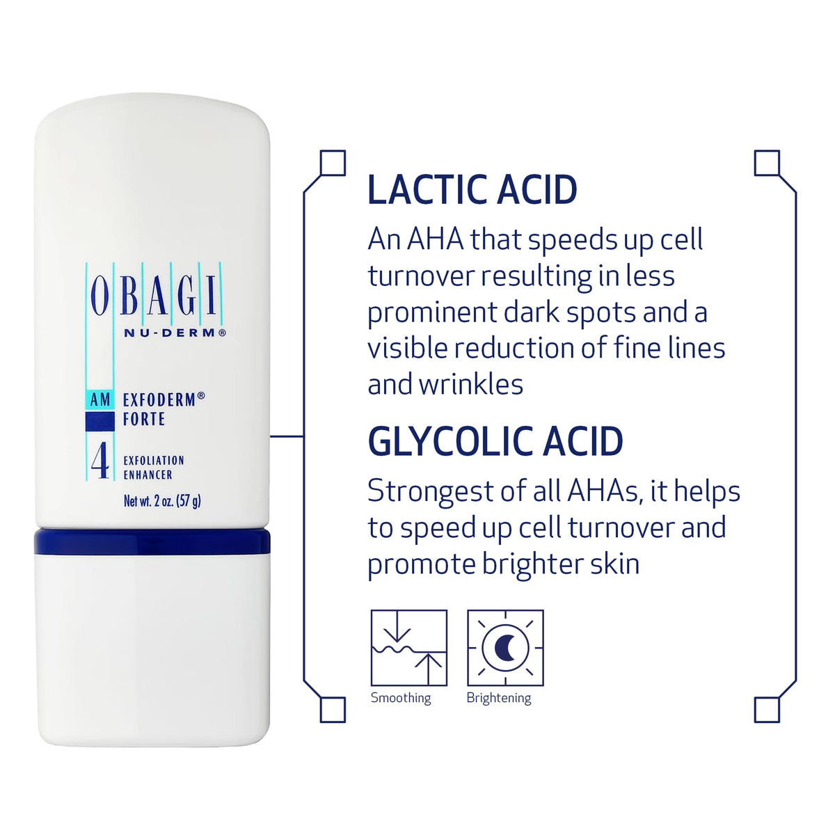 Obagi Medical dispense showing drop of AHA lotion and easy dosing benefit