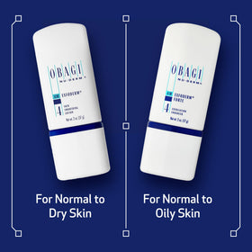 Obagi Medical bottle in hand showing 2 oz travel size convenience benefit