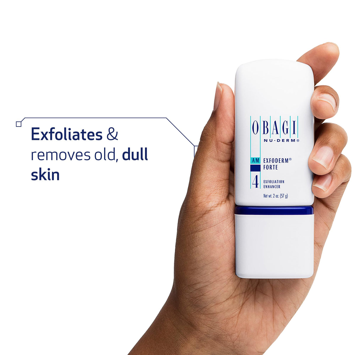Obagi Medical close-up of lotion texture highlighting lightweight absorption benefit