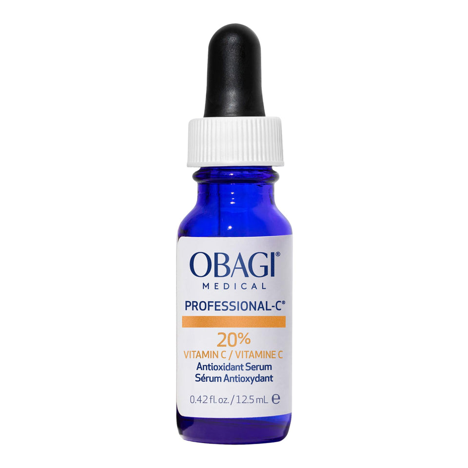 Obagi Medical front bottle view showing sleek packaging and professional-grade vitamin C benefit