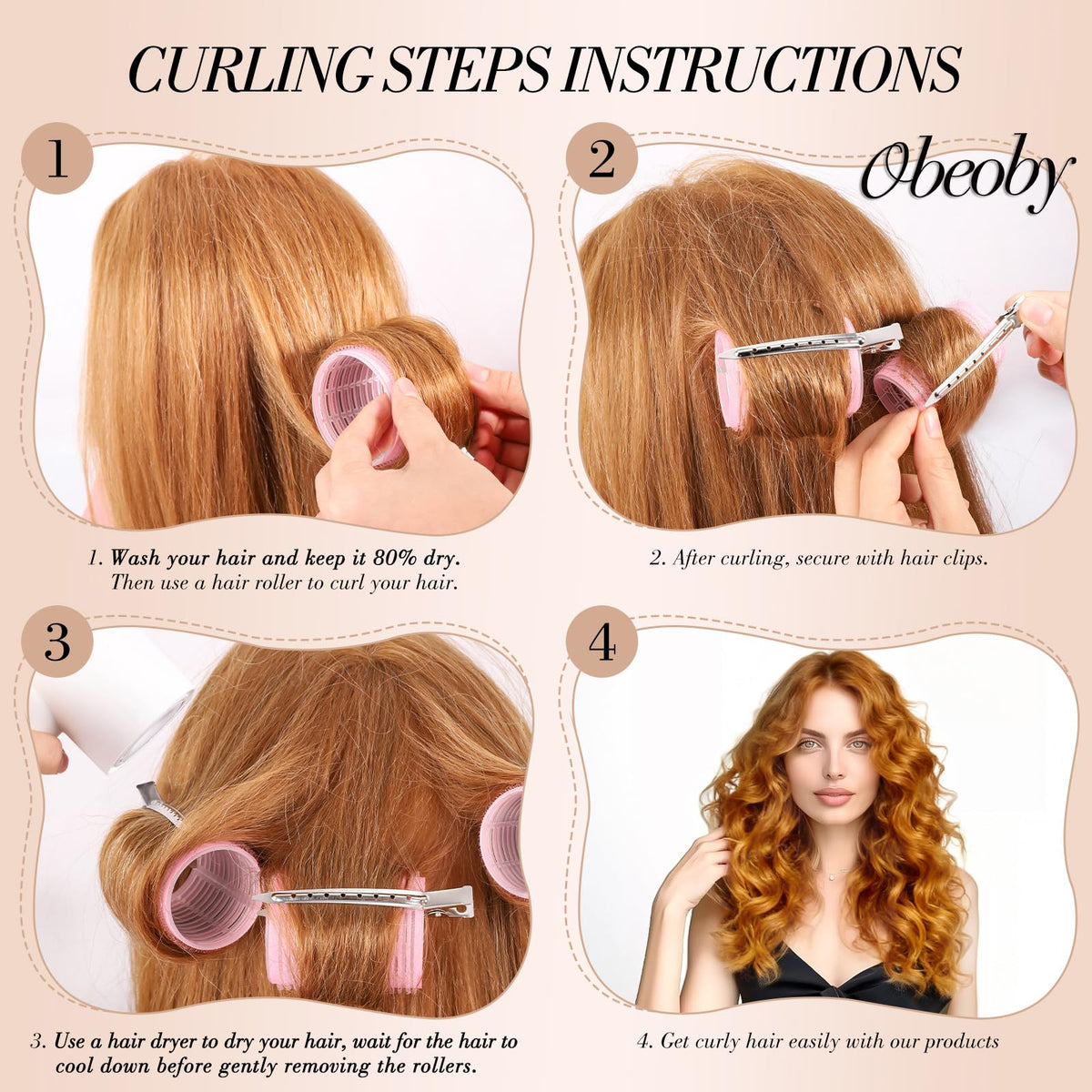 obeoby clip close-up highlighting secure grip and easy fastening for steady styling