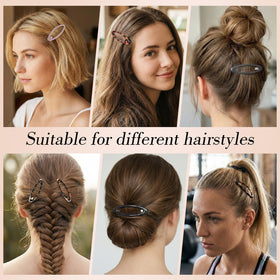 obeoby clip holding side bangs in place showing comfortable wear benefit
