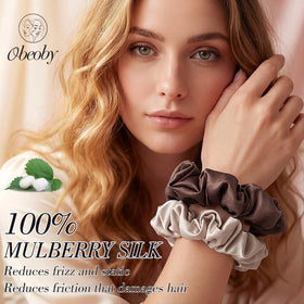 obeoby close-up of mulberry silk texture, shows smooth shine and gentle surface