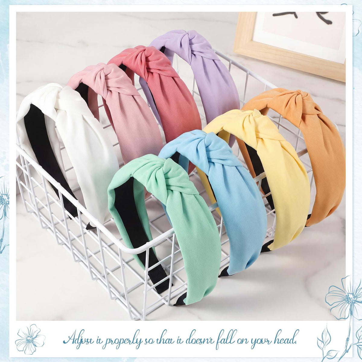 obeoby array of light multicolor headbands laid flat for outfit coordination
