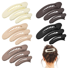 obeoby front packaging showing all 15 flat hair clips and neutral palette for easy outfit matching