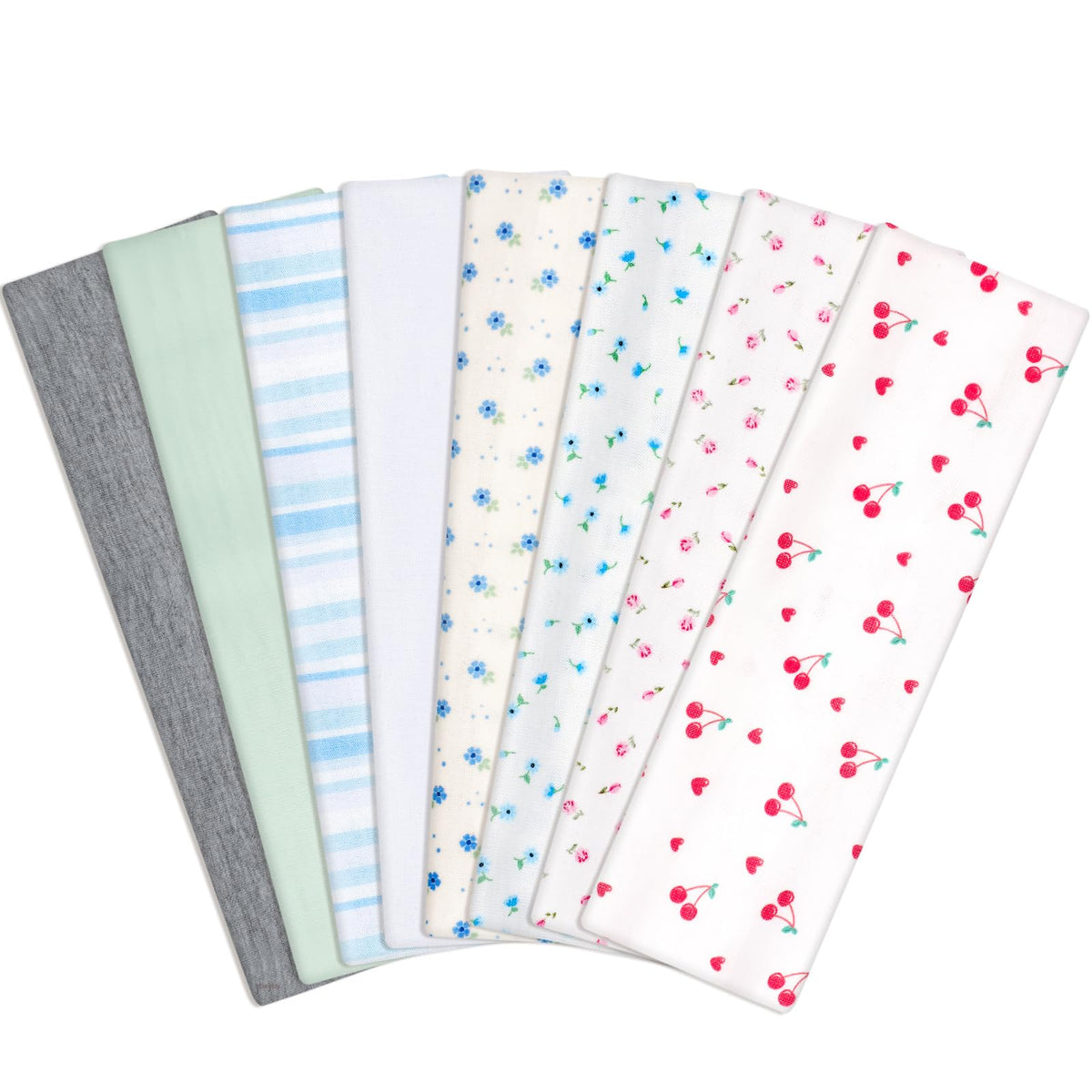 obeoby front packaging showing eight colorful headbands and variety
