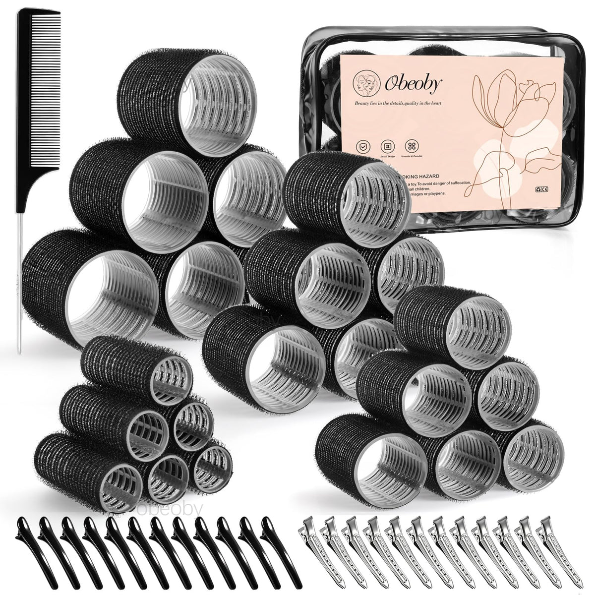 obeoby front packaging showing full 50-piece kit and benefits