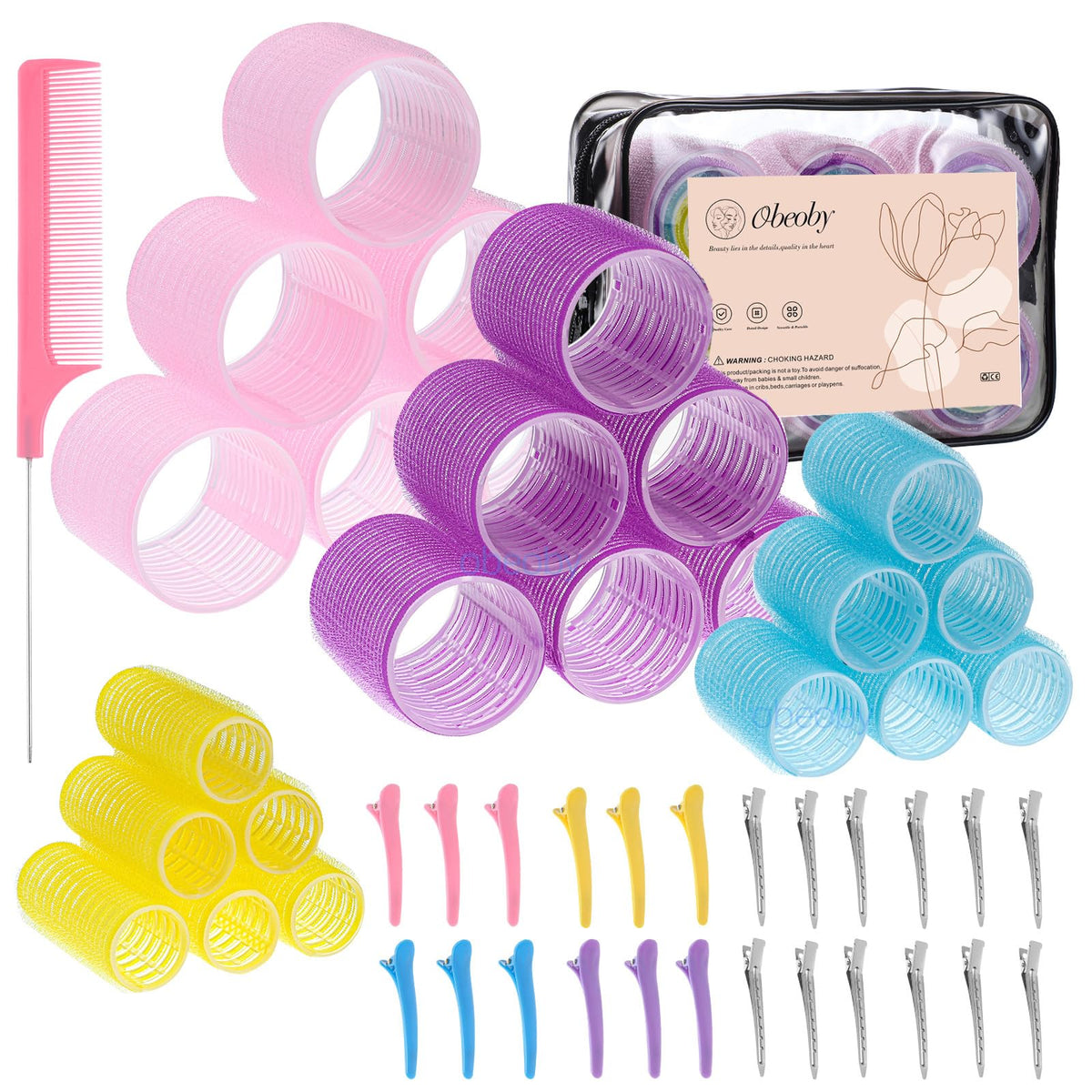 obeoby front packaging showing full 50-piece kit and benefits
