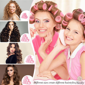 obeoby arranged rollers and clips displaying sizing options