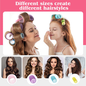 obeoby rollers with clips arranged by color and size for easy selection