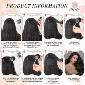 obeoby black rollers clipped demonstrating easy attachment benefit