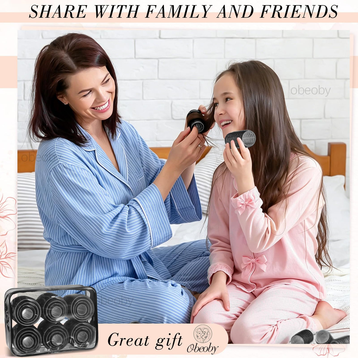 obeoby hand holding roller to show true size and portability
