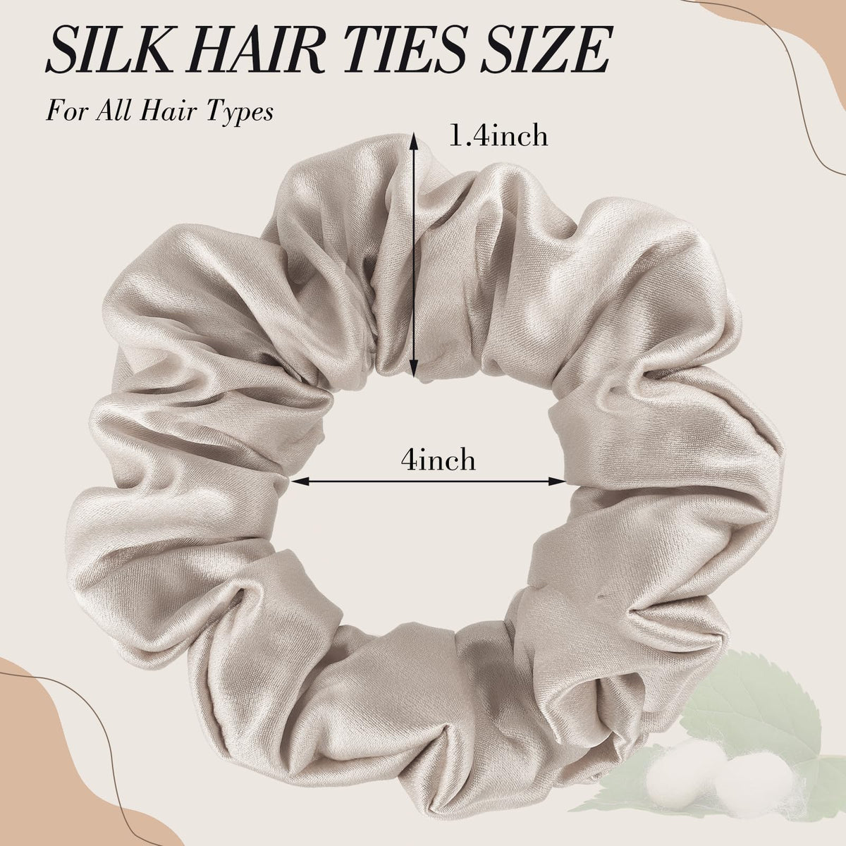 obeoby scrunchie holding a ponytail, demonstrates secure hold without creasing
