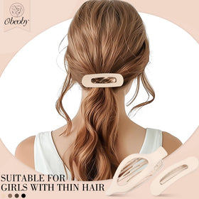 obeoby small clip used in a half-up hairstyle for subtle everyday polish