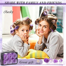 obeoby storage bag open with rollers, clips and comb, convenient travel and tidy storage