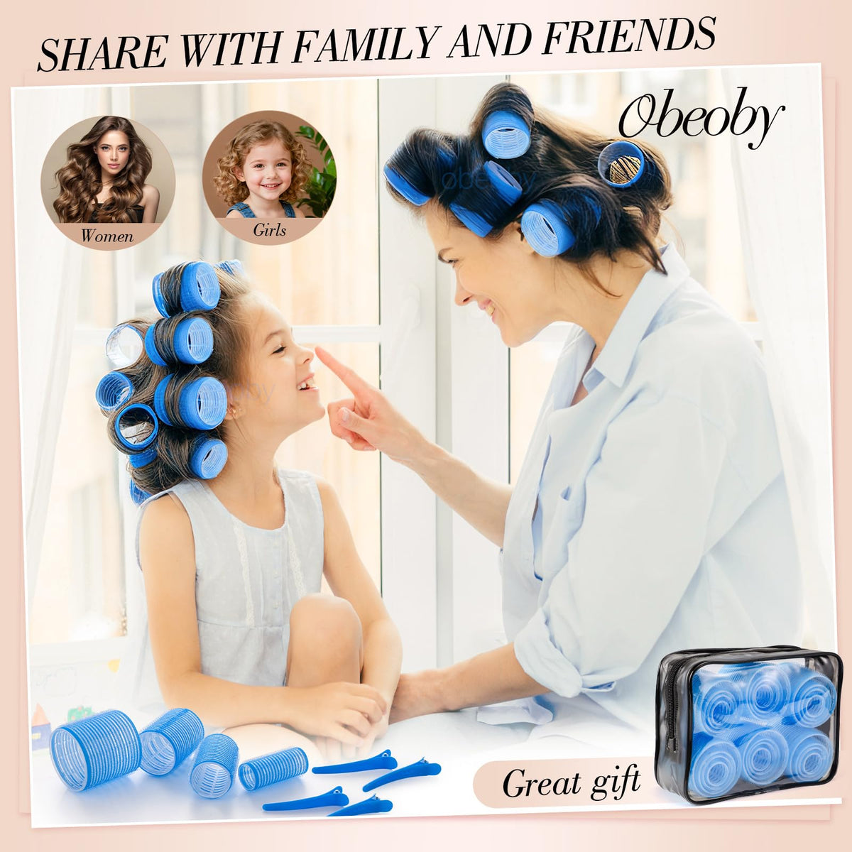obeoby storage bag open with rollers inside for tidy travel-friendly storage