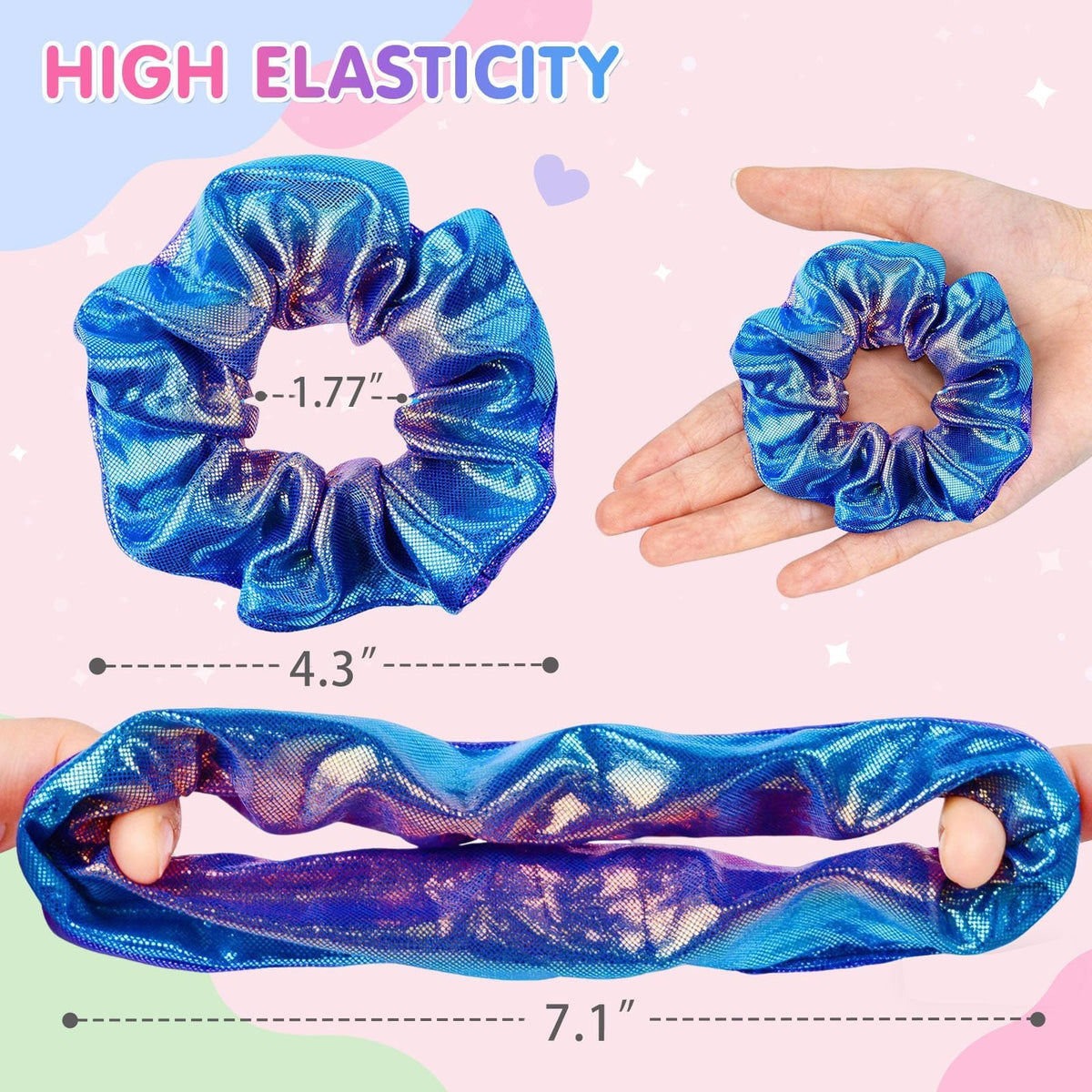 OCATO scrunchies worn on wrist as accessory showing convenience and style