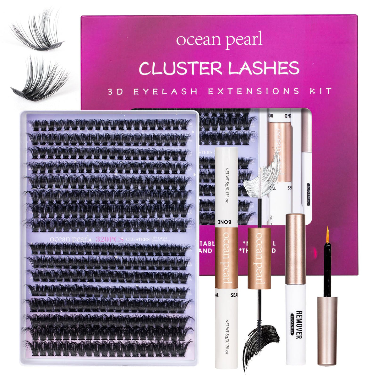 Ocean Pearl front packaging showing kit contents and easy DIY benefit
