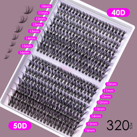 Ocean Pearl length comparison 10–16mm showing mixed sizes to customize eye shapes
