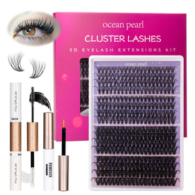Ocean Pearl tweezers and bonding brush close-up for precise application