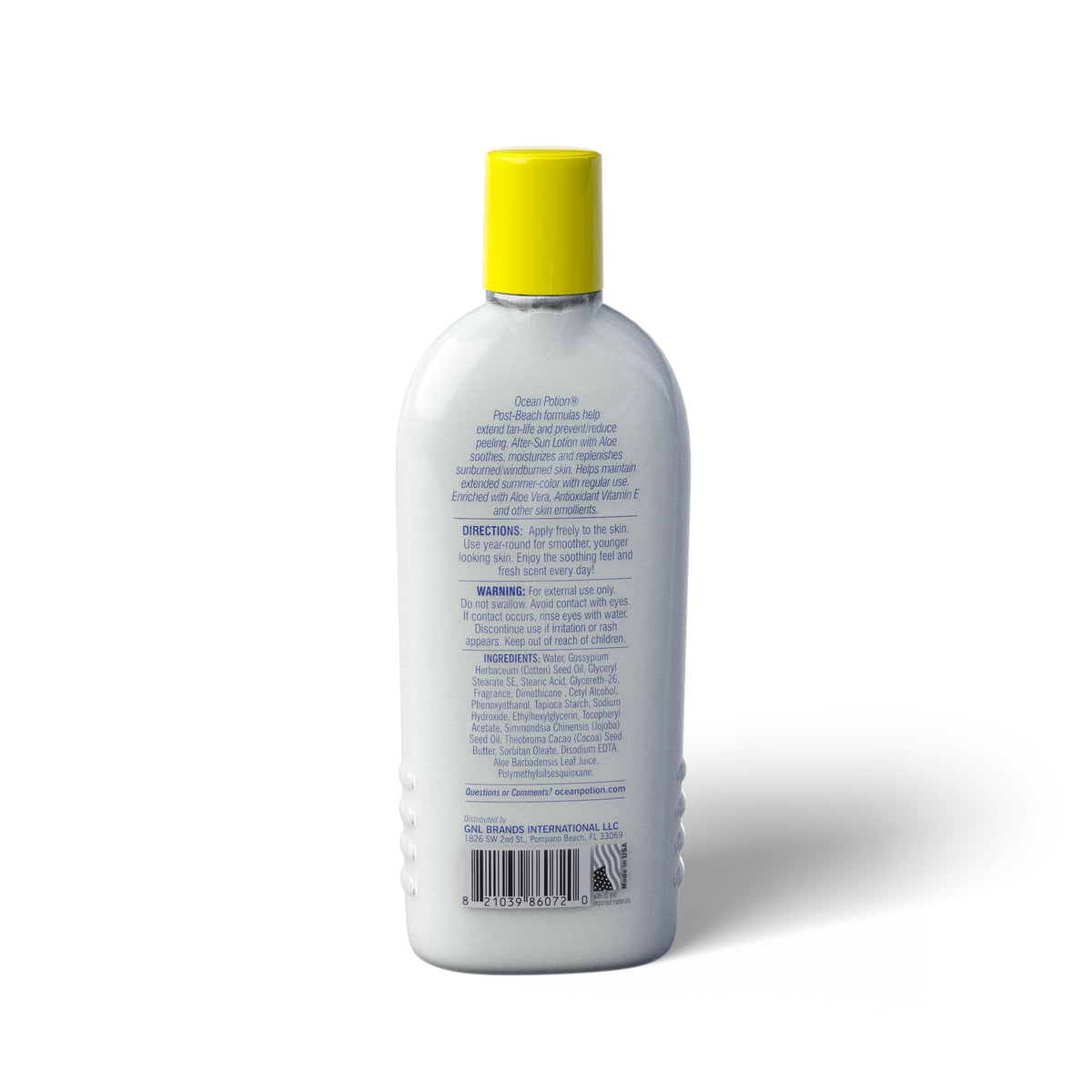 Ocean Potion lotion texture close-up highlighting lightweight, fast-absorbing consistency