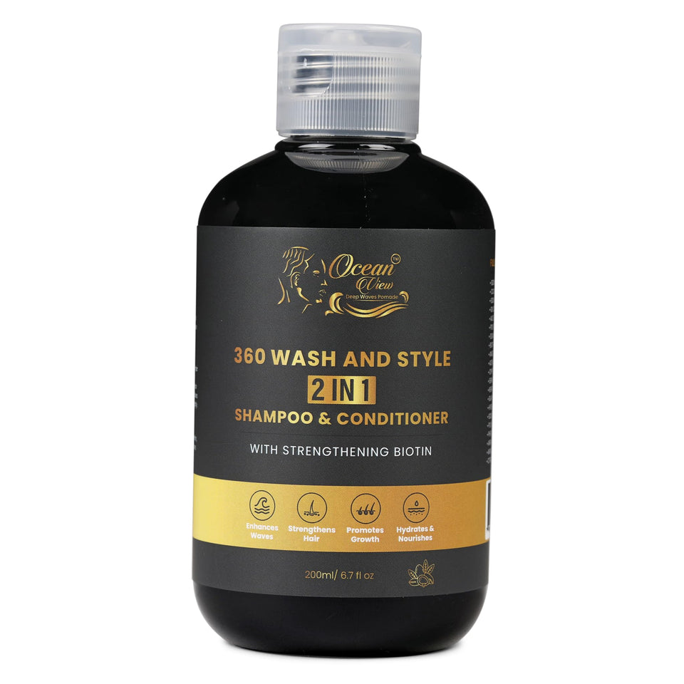 Ocean View Deep Waves front bottle view showing label and benefit