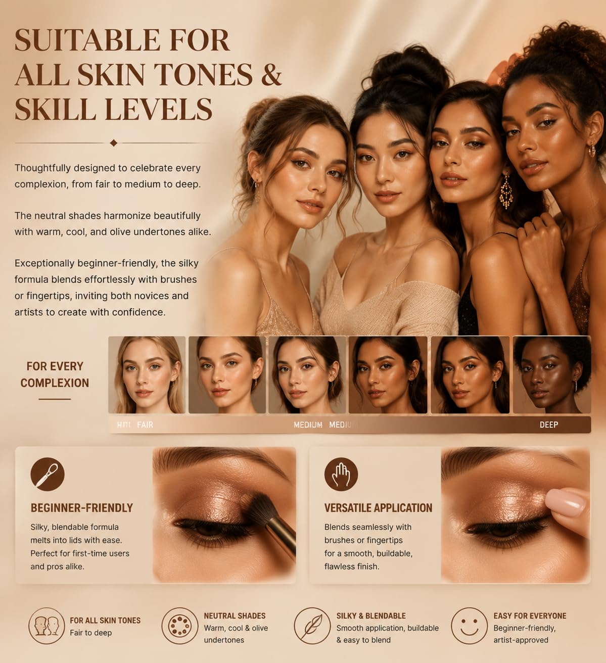 Océane palette inside a makeup bag in a lifestyle scene for everyday use
