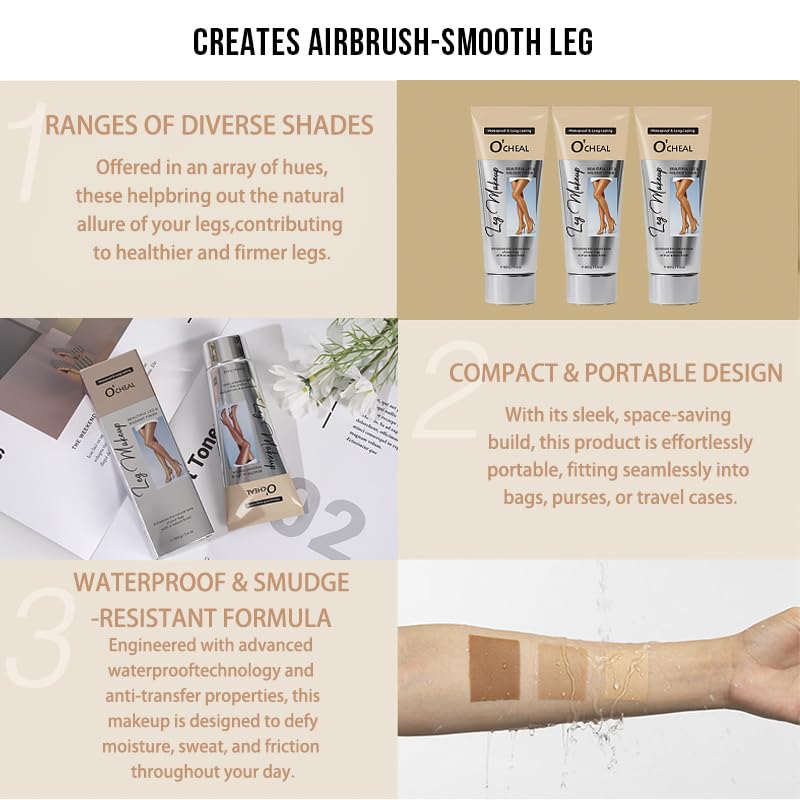 O'CHEAL being applied with brush for even leg coverage