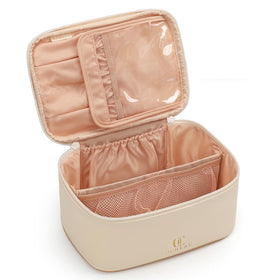 OCHEAL beige bag front view shows clean design and travel-ready look