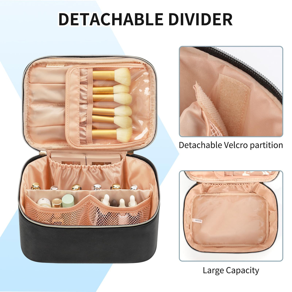 OCHEAL close-up of brush compartment protecting bristles and keeping tools clean