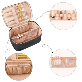 OCHEAL detailed shot of Velcro dividers and elastic loops holding products securely