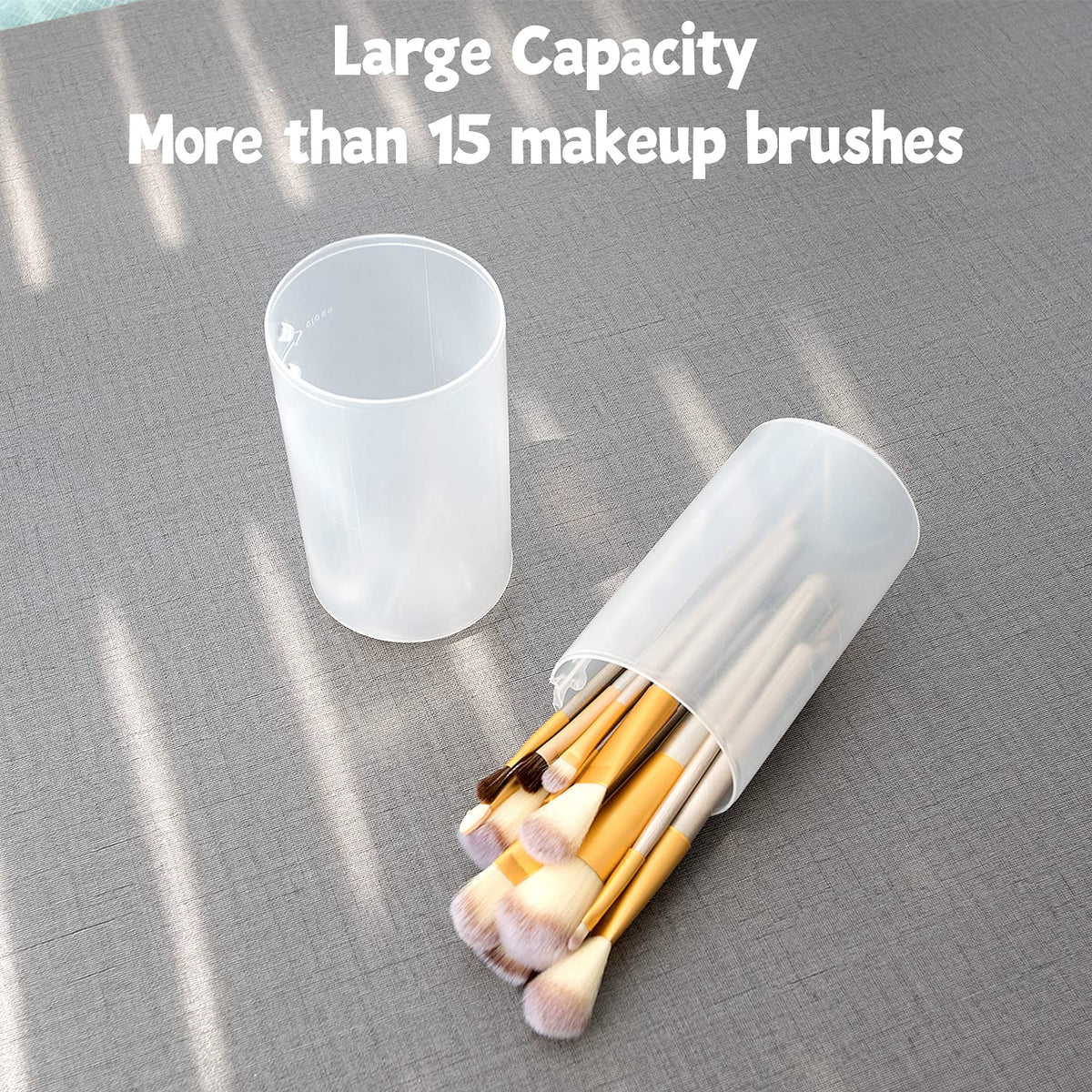 OCHEAL holder fully expanded demonstrating adjustable height for long brushes