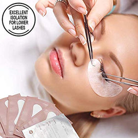Ocim pads on salon workstation during lash extension to improve speed and hygiene