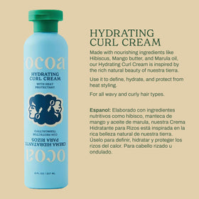 OCOA applied to damp hair demonstrating even distribution and easy styling