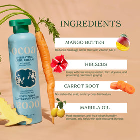 OCOA used with diffuser showing enhanced curl volume and definition