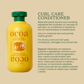 OCOA dispensing conditioner from pump for easy portioning and use