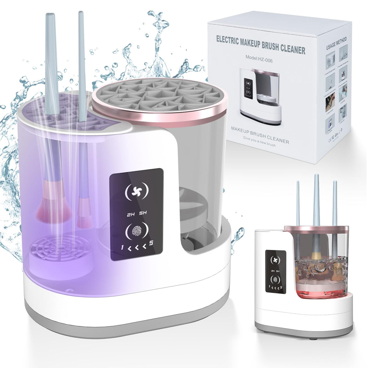 OctHope front unit showing controls and silicone bowl for quick gentle cleaning
