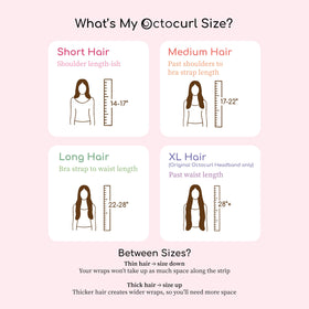 Octocurl on model with medium hair displaying controlled curls without heat