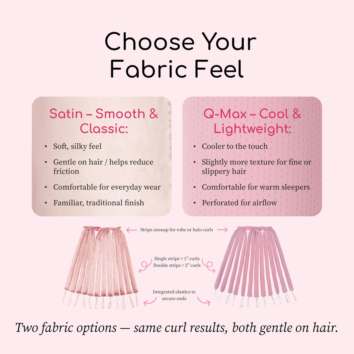 Octocurl scale and length comparison showing short, medium, long sizing benefit