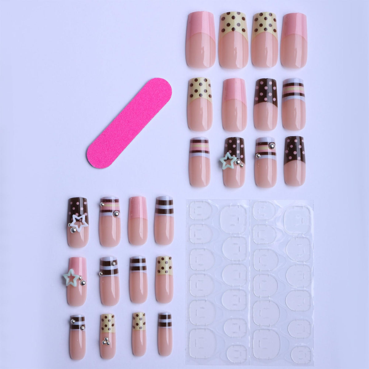 octoswave adhesive jelly tabs and tools displayed for easy application