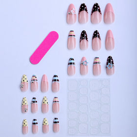 octoswave detailed look at polka dots stripes and French tips for visual variety
