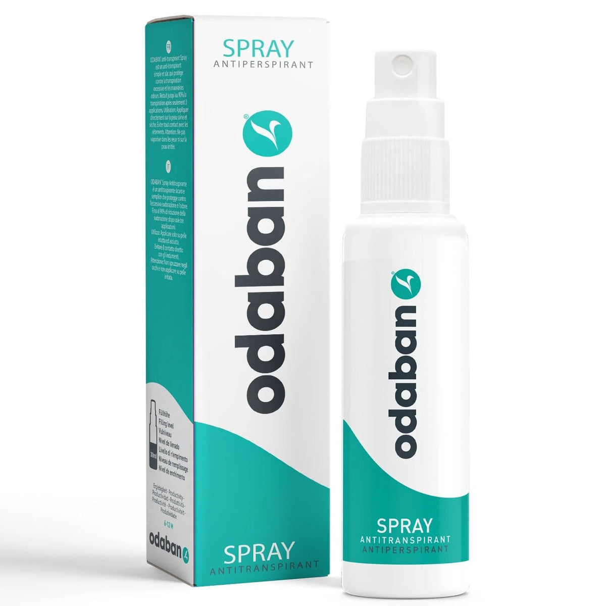 ODABAN ANTIPERPSPIRANT front packaging showing bottle and label for clear identification and trust