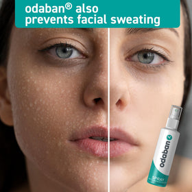 ODABAN ANTIPERPSPIRANT applied to palm showing effective hand sweat management and grip confidence