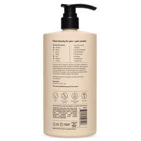 Odele on bathroom shelf conveying everyday clean, cruelty-free routine